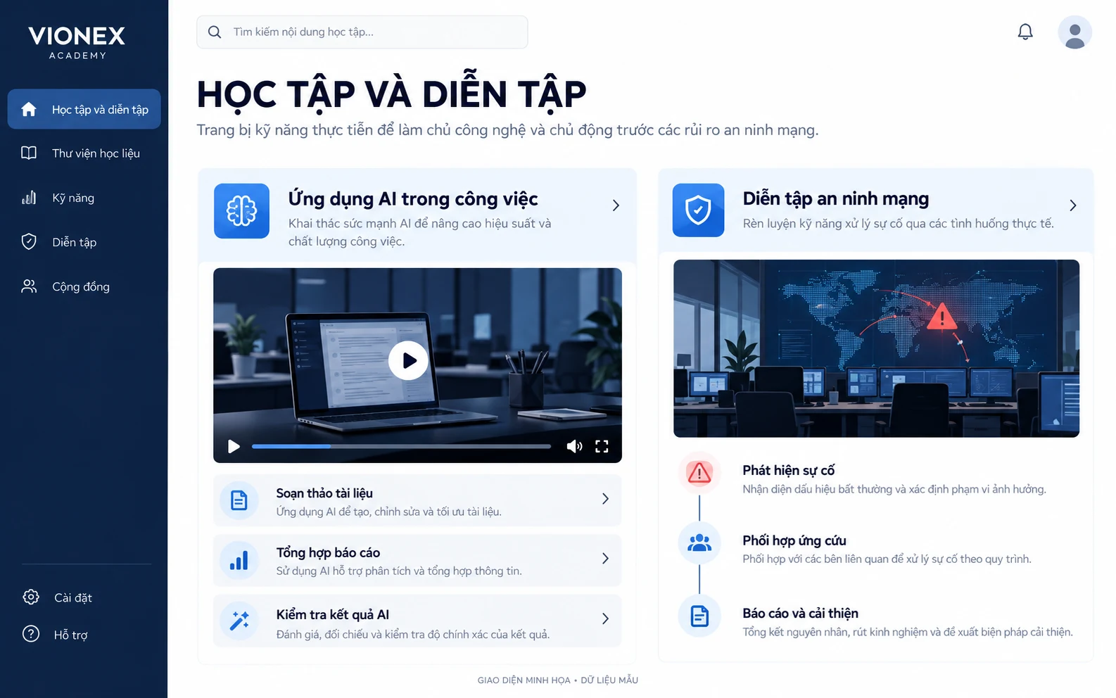 Minh họa Nhận thức an toàn thông tin